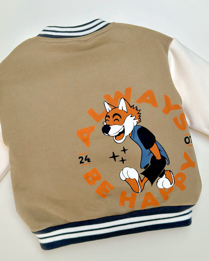 Soft Textured Full-Sleeve Graphic Printed Jacket