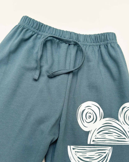 Cap Printed Full Sleeve Co-Ord Set