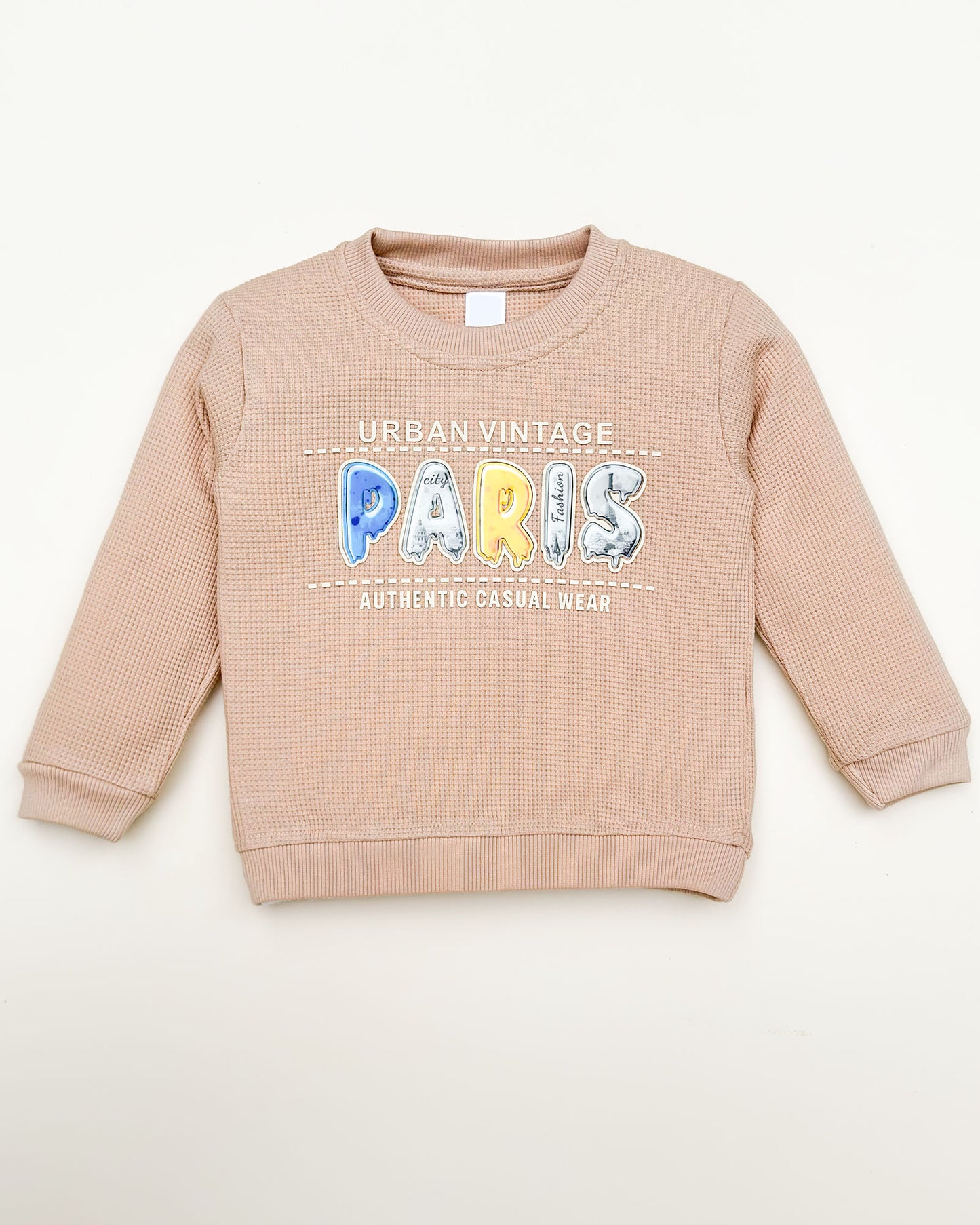 Paris Printed Waffle Textured Co-Ord Set