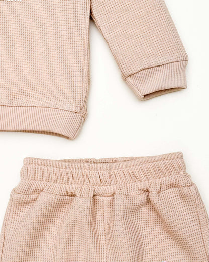 Paris Printed Waffle Textured Co-Ord Set