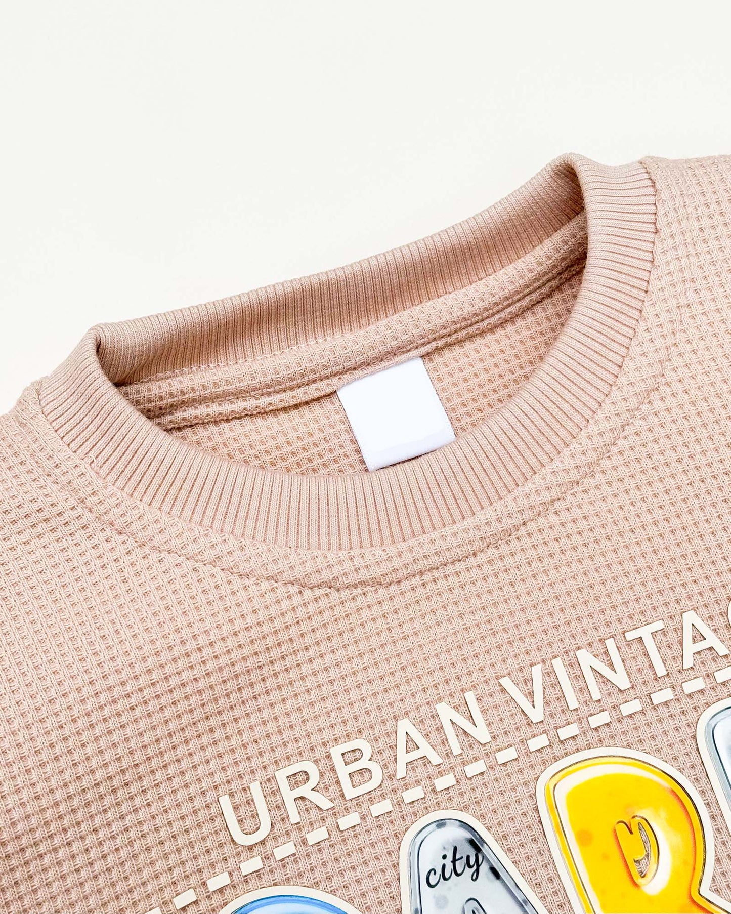 Paris Printed Waffle Textured Co-Ord Set