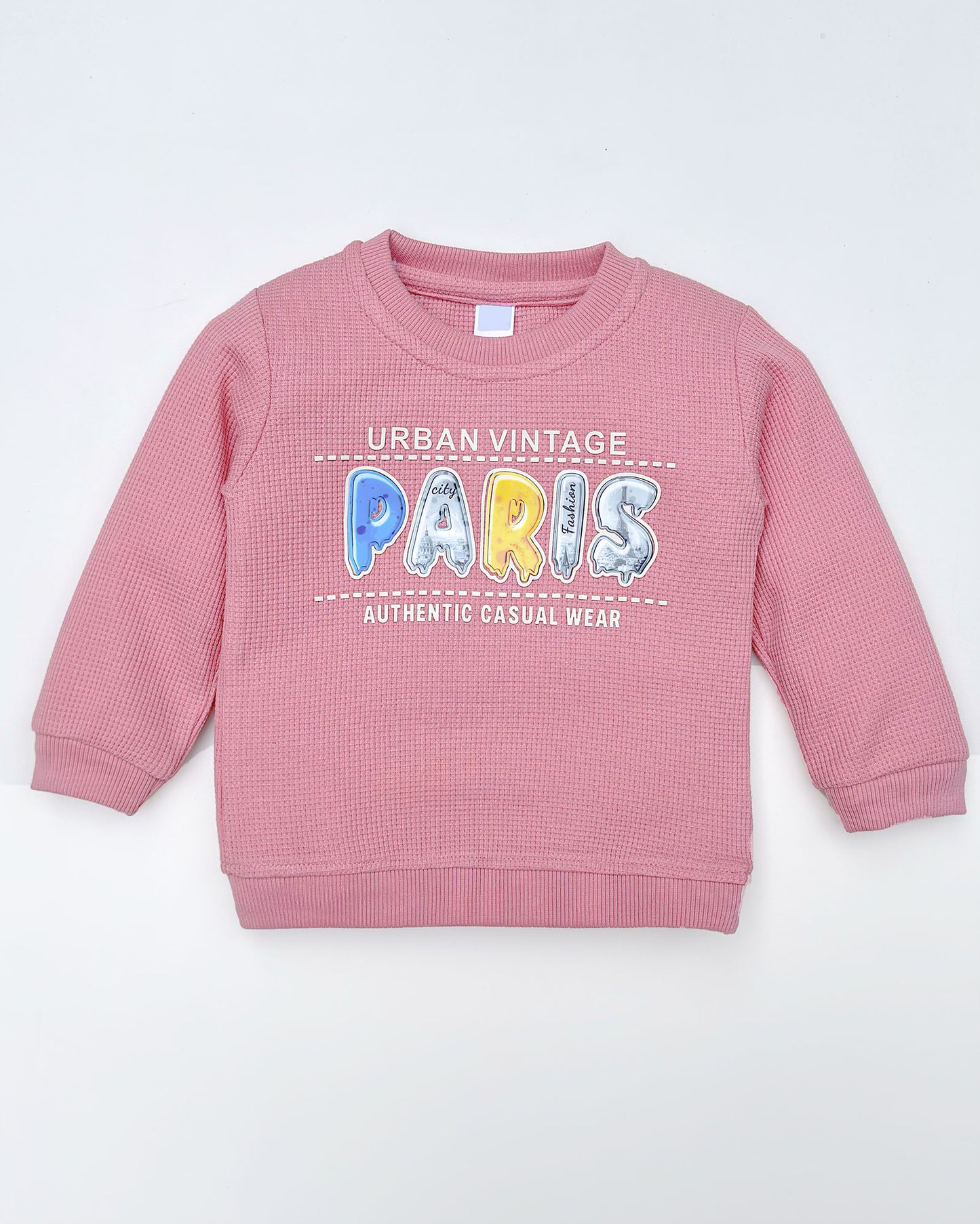 Paris Printed Waffle Textured Co-Ord Set