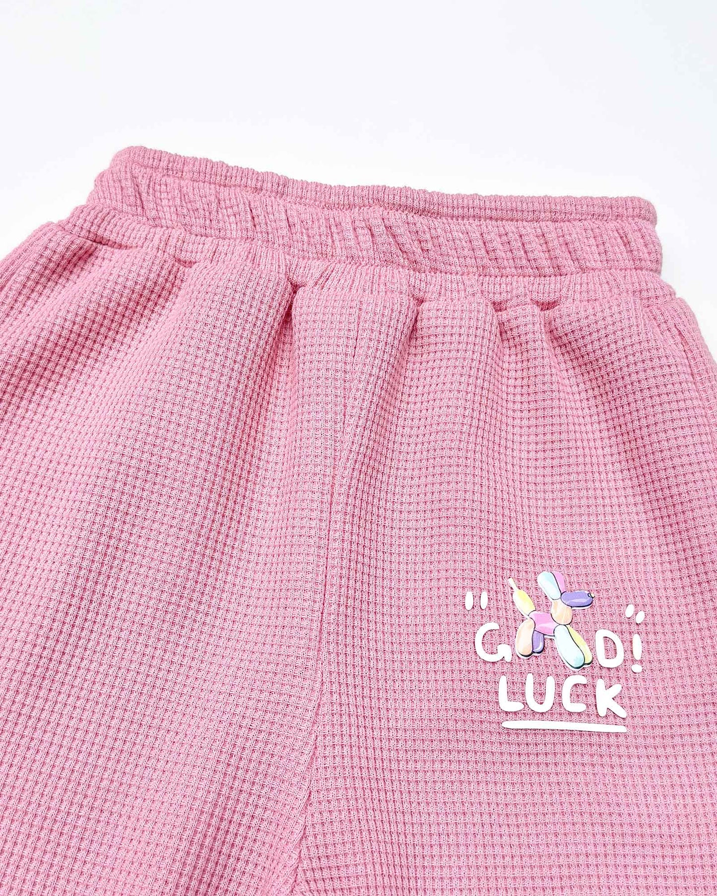 Paris Printed Waffle Textured Co-Ord Set