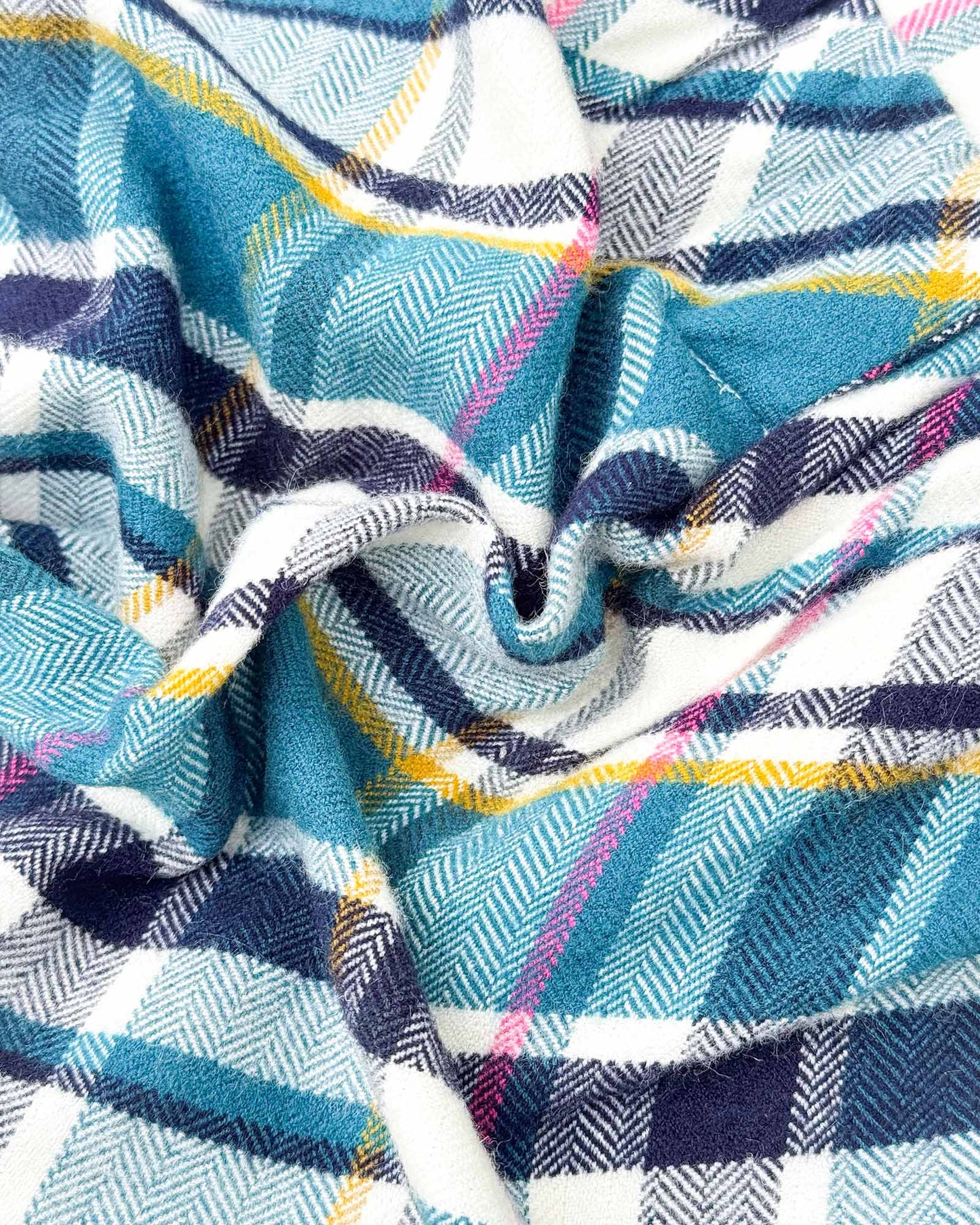 Herringbone Check Print Casual Dress With Stockings