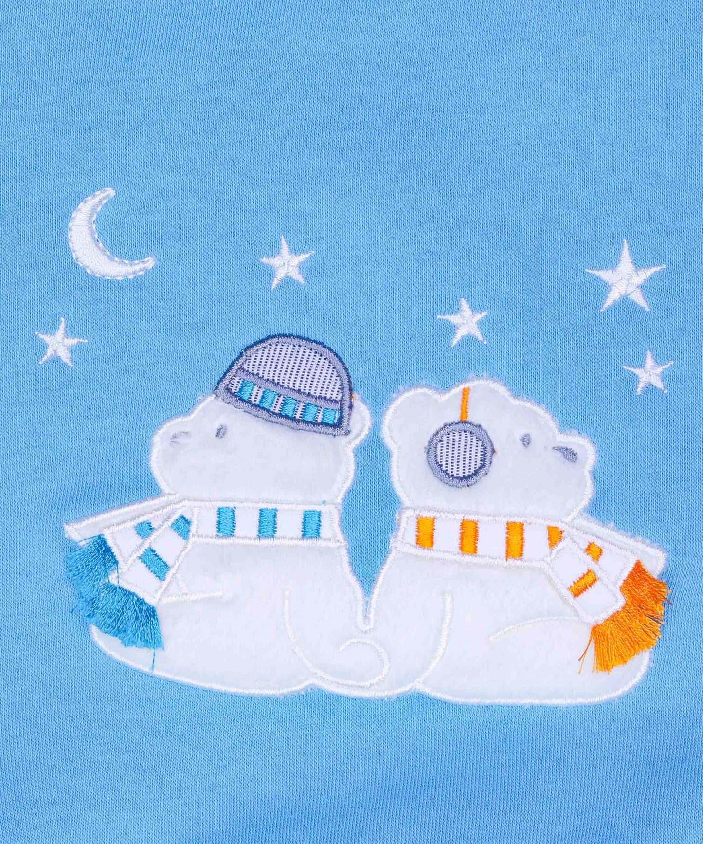 Bear Night Appliqués Fleeced Co-Ord Set