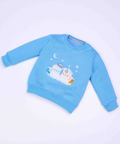 Bear Night Appliqués Fleeced Co-Ord Set