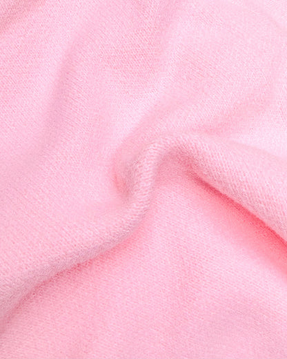 Heart Appliqué Full-Sleeve Pullover Sweater