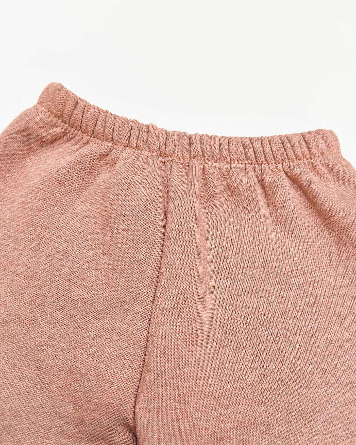 Fur Coat Fleeced Casual Dress With Jogger & Broach Details