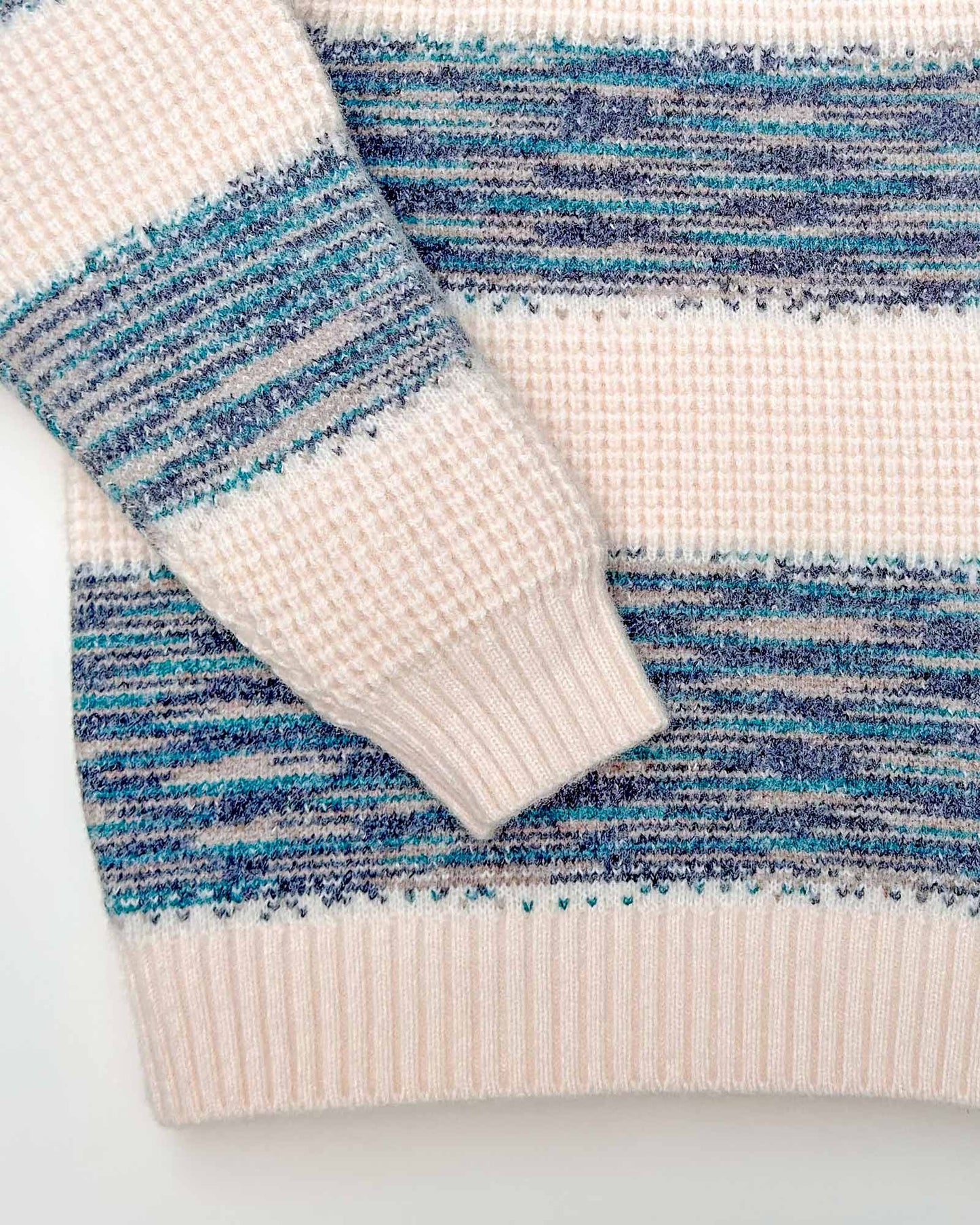 Striped Full Sleeve Knitted Sweater