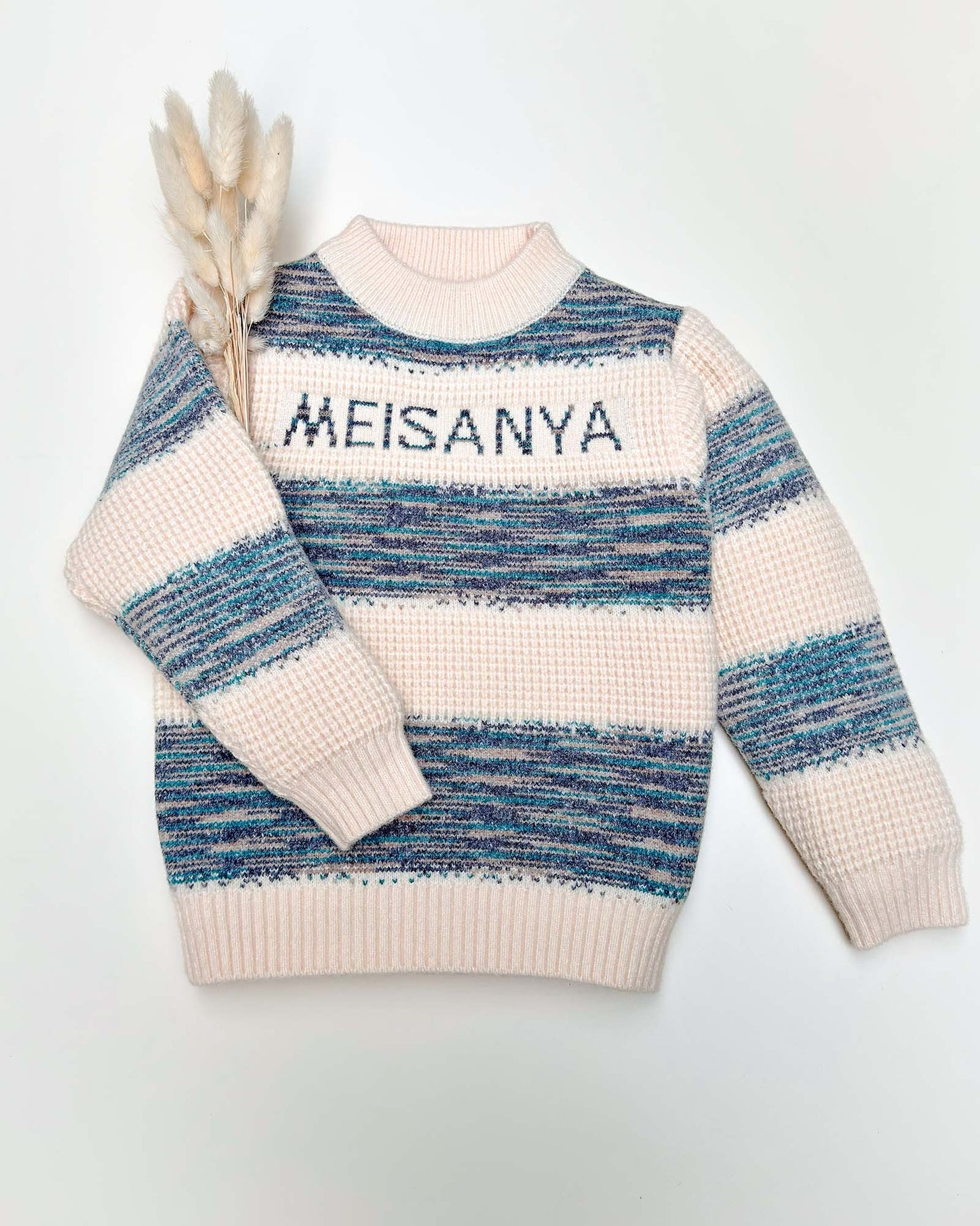 Striped Full Sleeve Knitted Sweater