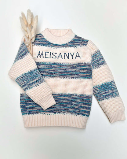 Striped Full Sleeve Knitted Sweater