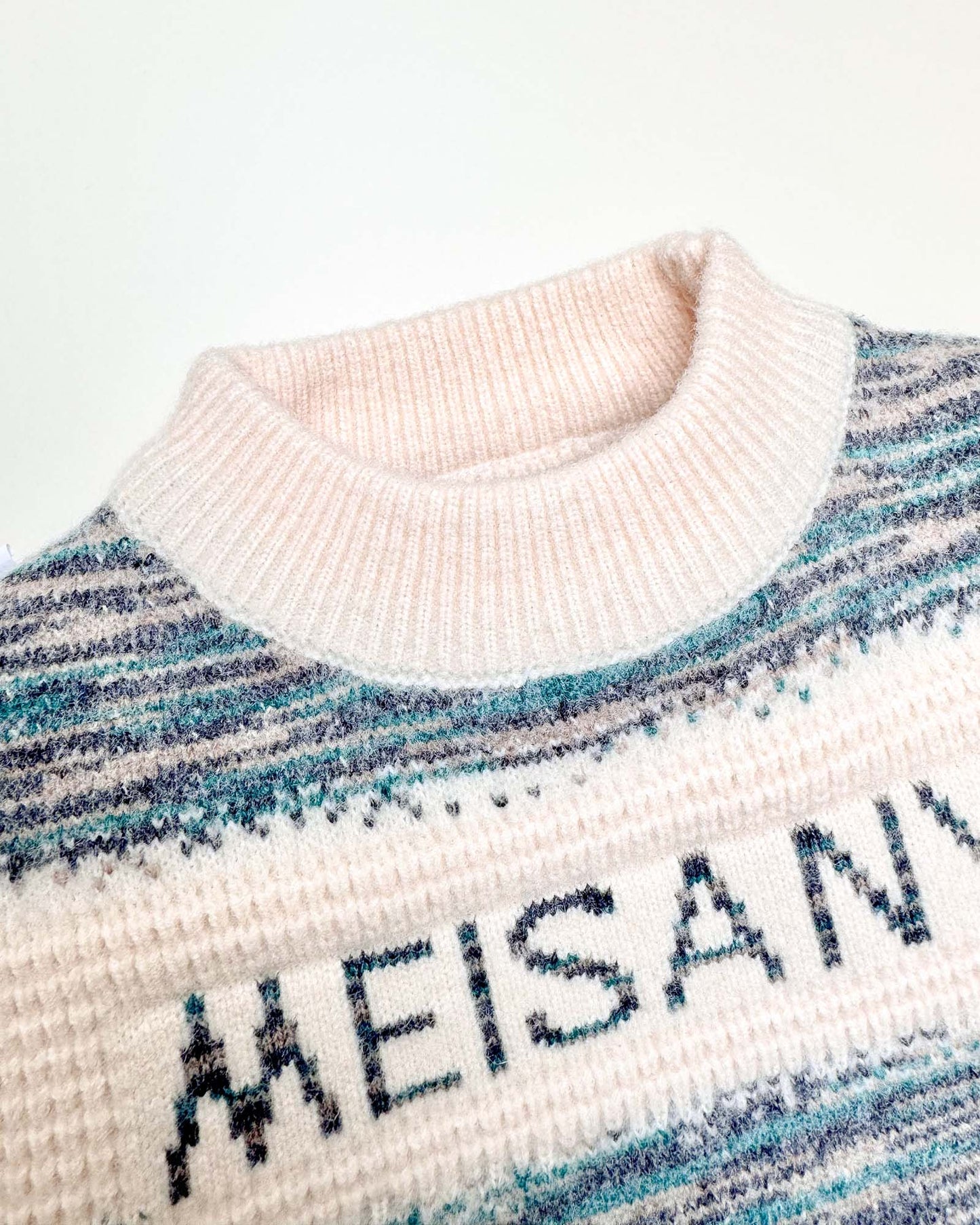 Striped Full Sleeve Knitted Sweater