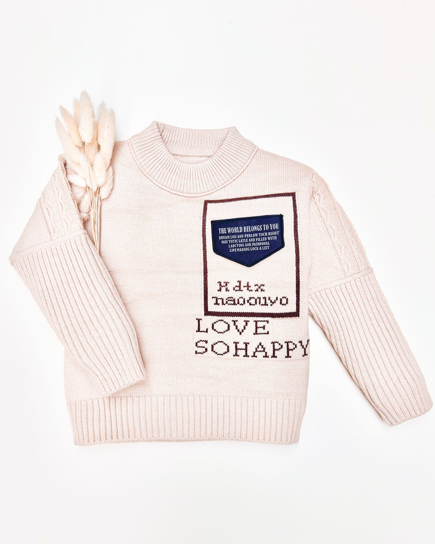 Textured Pattern Full Sleeve Sweater