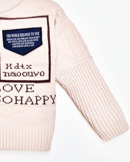 Textured Pattern Full Sleeve Sweater