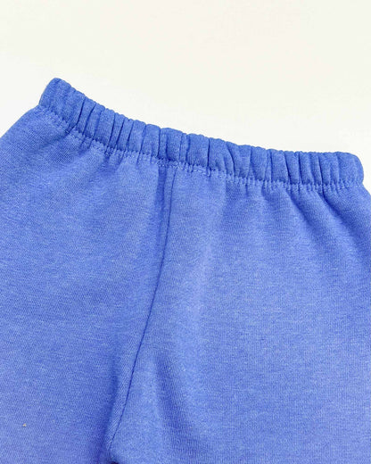 Fur Coat Fleeced Casual Dress With Jogger & Broach Details