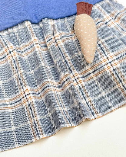 Fur Coat Fleeced Casual Dress With Jogger & Broach Details