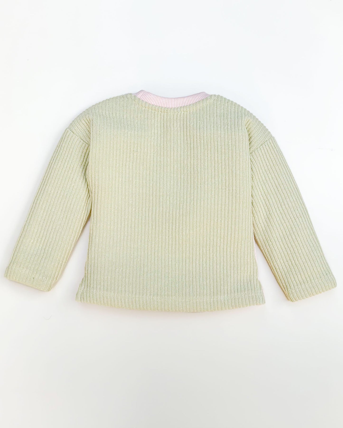 Full Sleeve Hand-Knitted Top With Denim Set