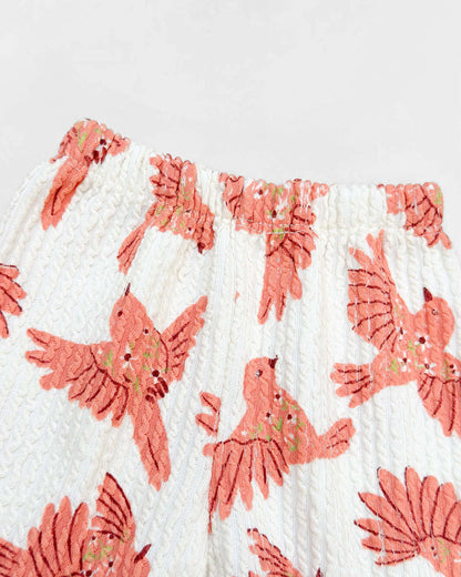 Crinkled Textured Full Sleeve Casual Dress With Pants