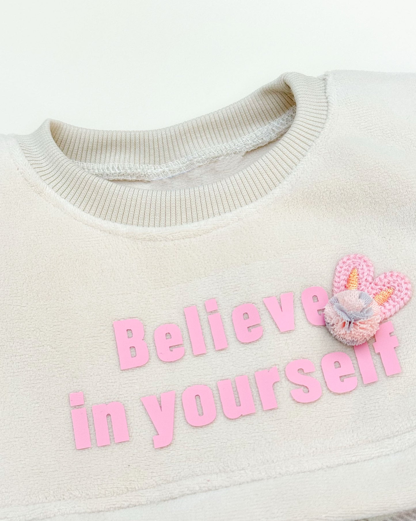 Belive Printed Check Casual Dress With Fleece Jogger & Drawstring Belt