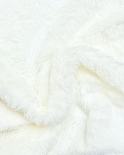 Fur Full Sleeve Jacket With Broach Detail