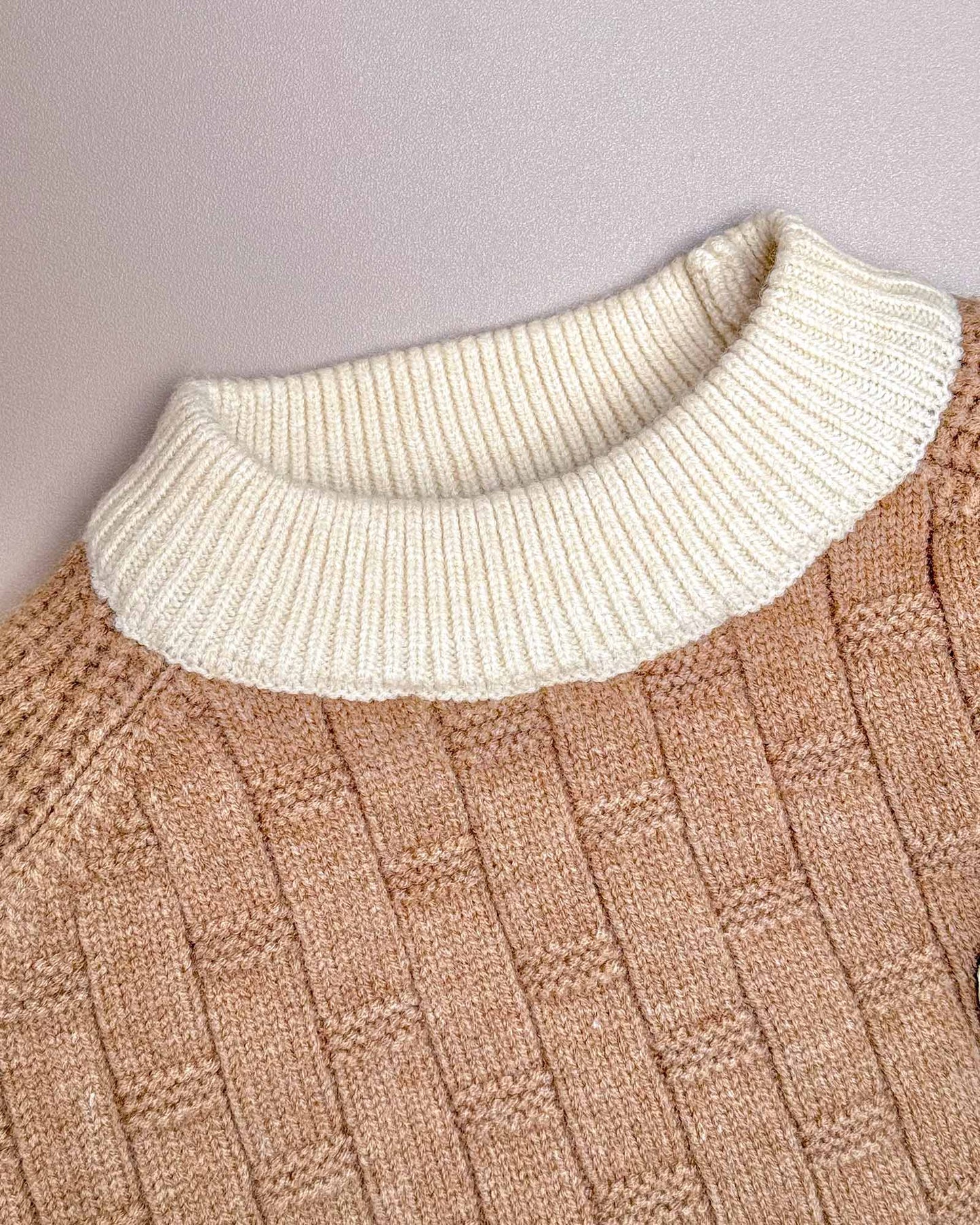 Full Sleeve Brick Textured Sweater