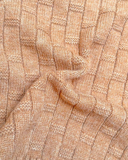 Full Sleeve Brick Textured Sweater