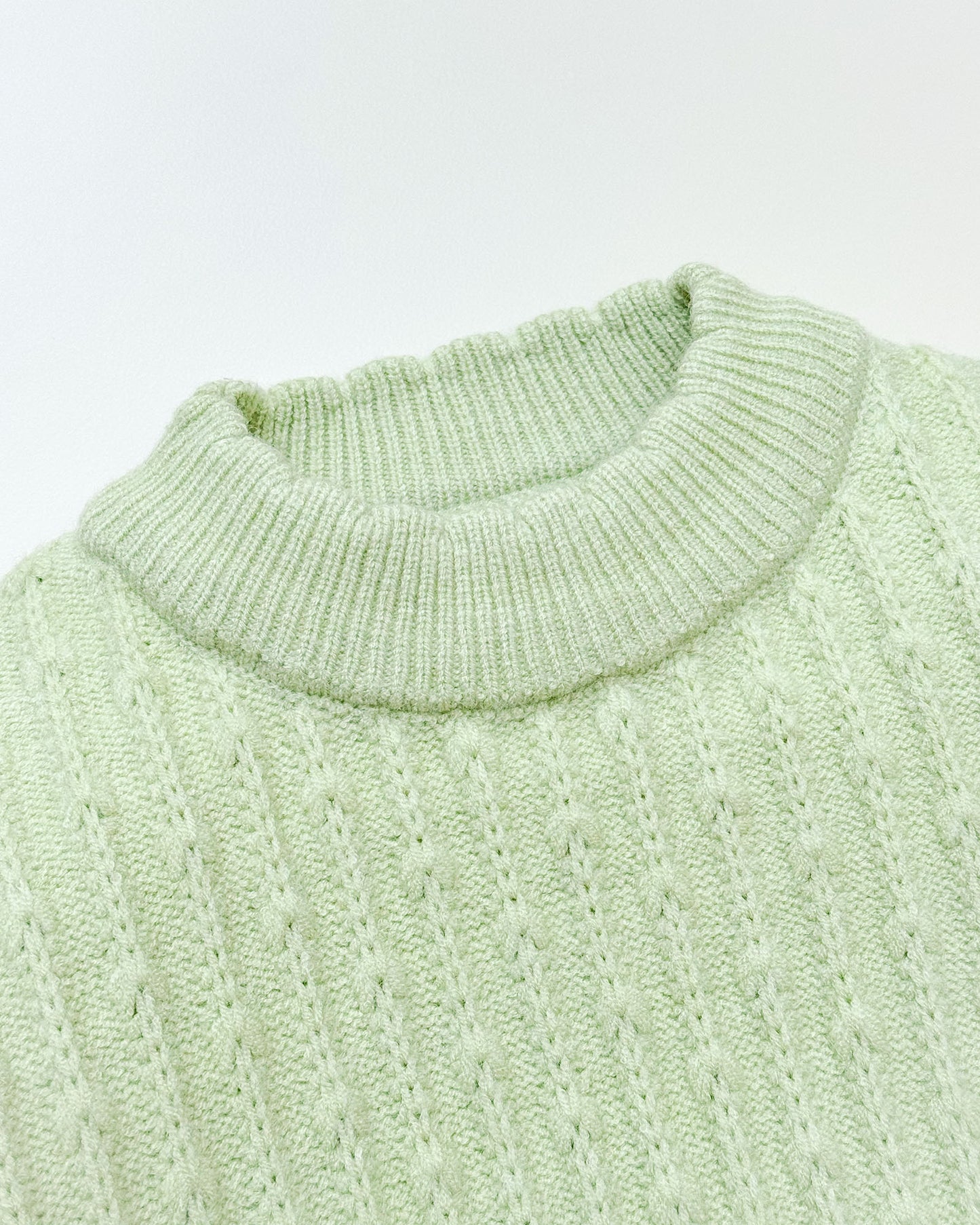 Knitted Textured Sweater Co-Ord Set With Fur Details