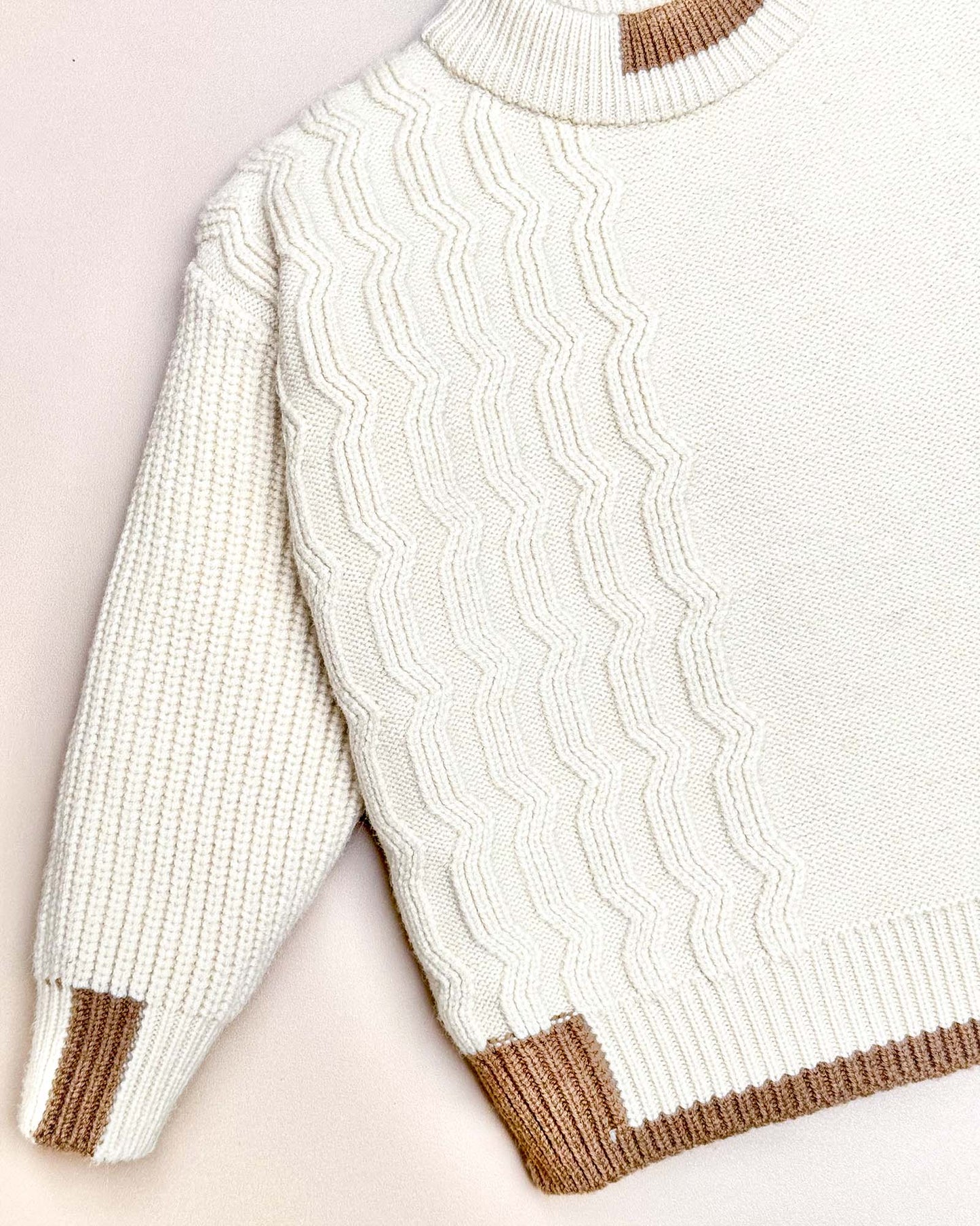 Full Sleeve Textured Pattern Sweater