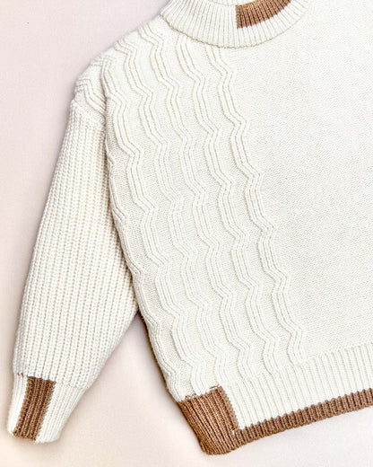 Full Sleeve Textured Pattern Sweater