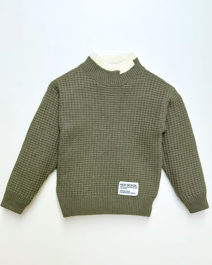 Rib Knit Textured Sweater