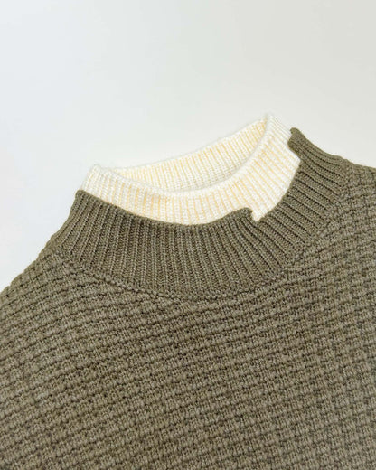 Rib Knit Textured Sweater