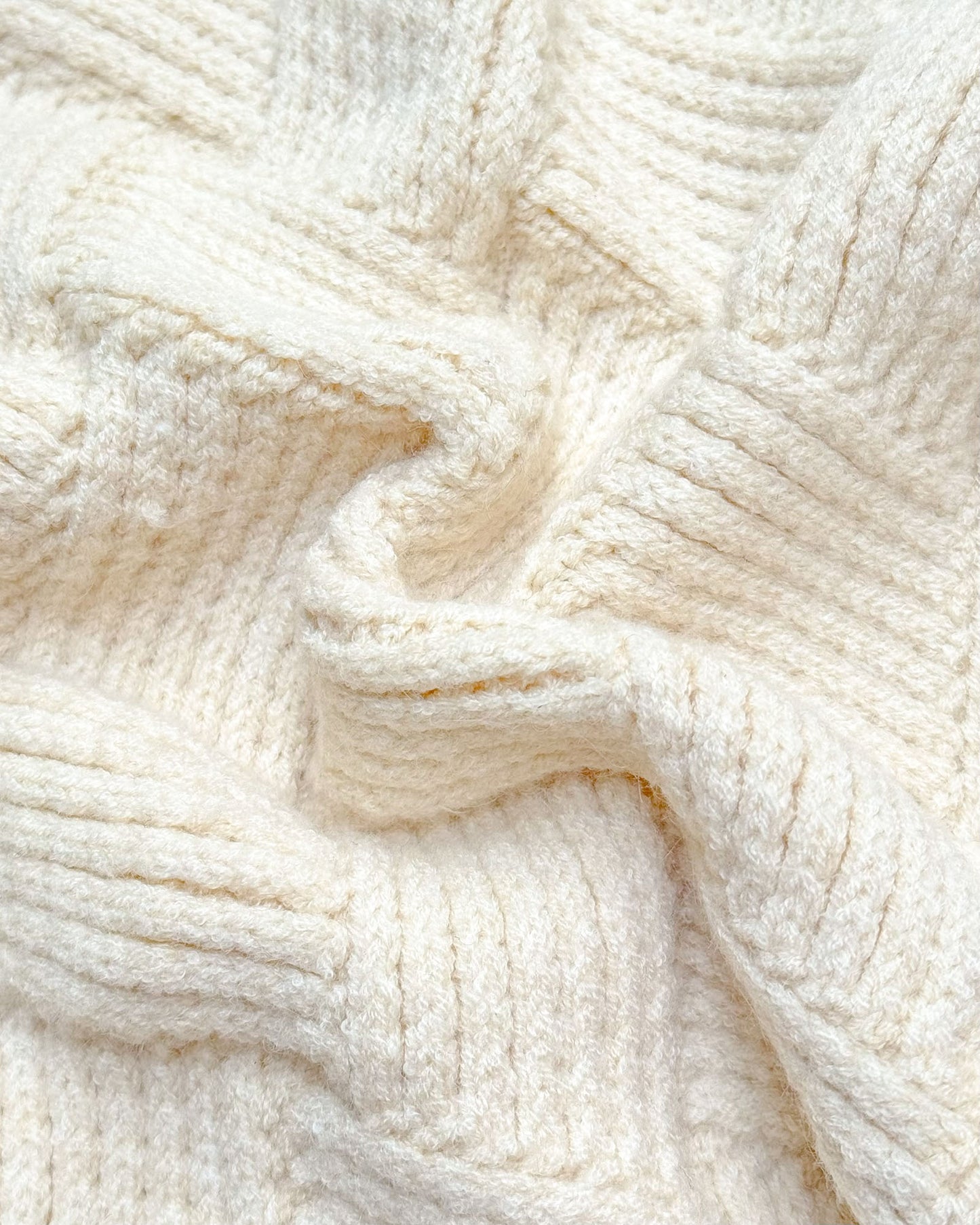 Basket Weave Textured Knitted Sweater