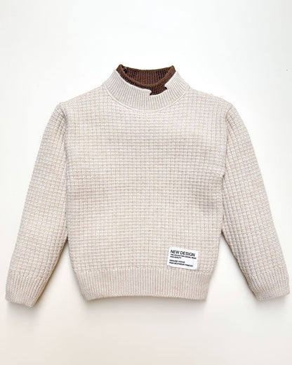 Rib Knit Textured Sweater