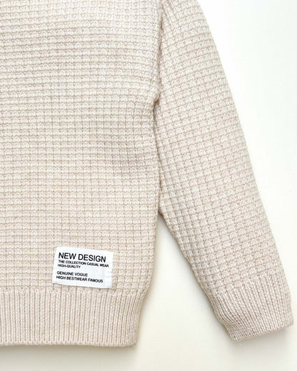 Rib Knit Textured Sweater
