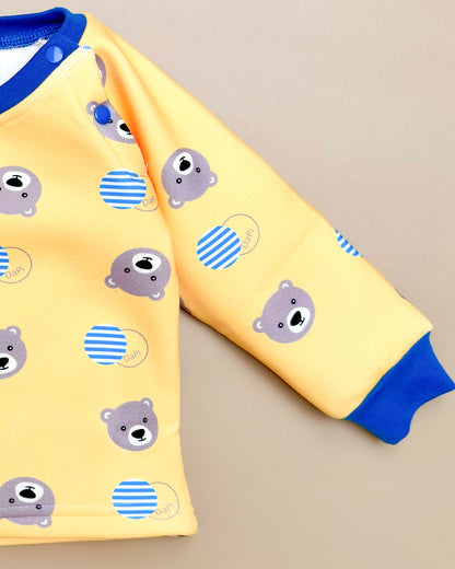 Bear Printed Fleeced Co-ord Set
