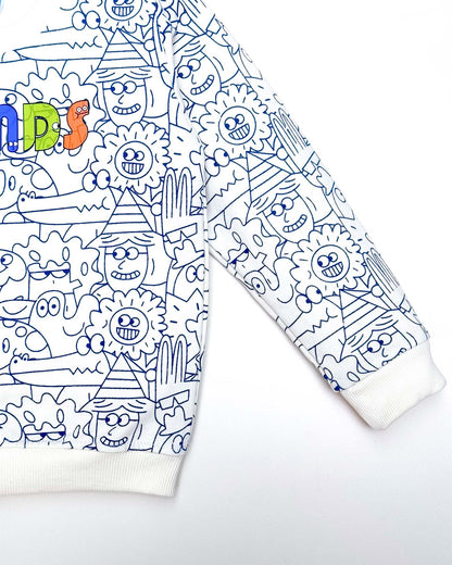 FRIENDS Graffiti Printed Fleeced Co-ord Set