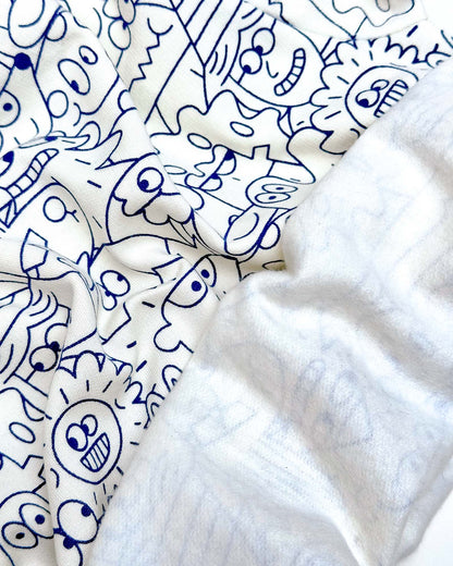 FRIENDS Graffiti Printed Fleeced Co-ord Set