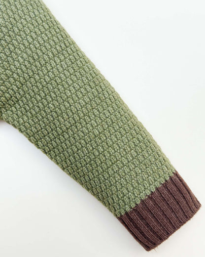 Applique Toy Knitted Textured Sweater