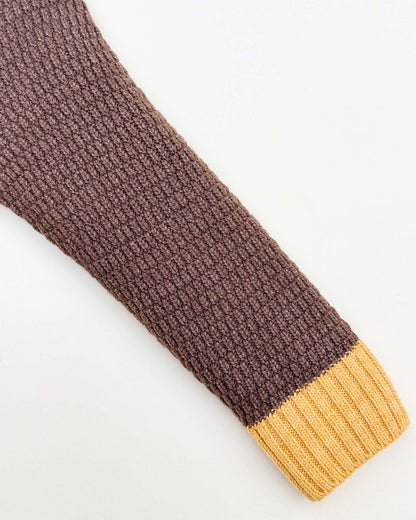 Applique Toy Knitted Textured Sweater