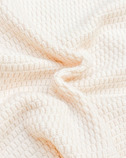 Applique Toy Knitted Textured Sweater