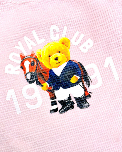 Royal Club Print Fleeced Textured Co-ord Set