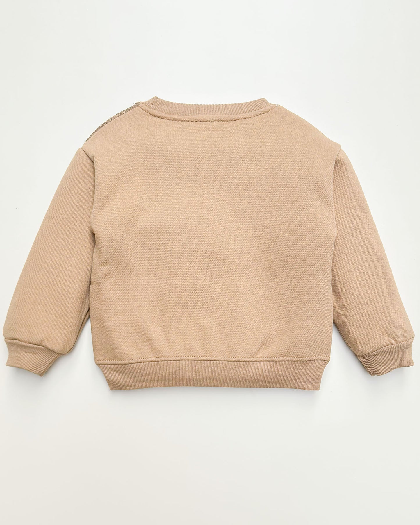 Stylish Love Life Printed Textured Fleeced Sweatshirt