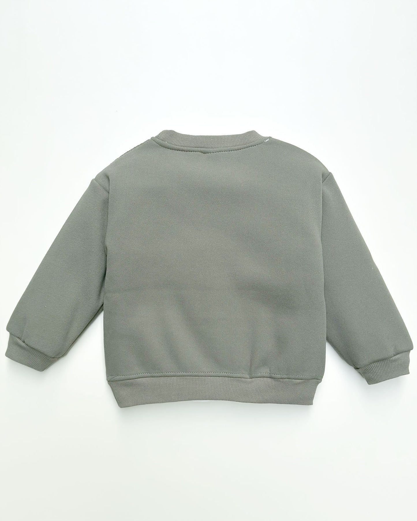 Stylish Love Life Printed Textured Fleeced Sweatshirt