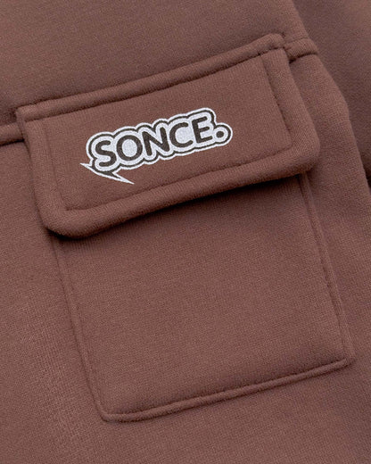 Fleeced Sweatshirt With Pocket Detail