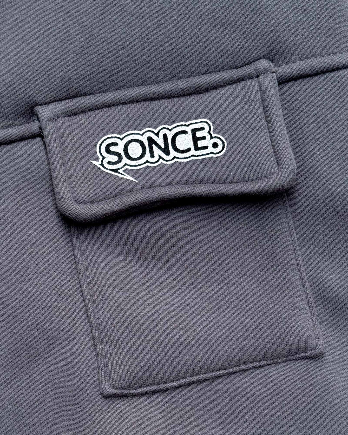 Fleeced Sweatshirt With Pocket Detail