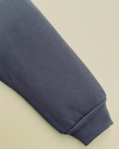 Fleeced Sweatshirt With Pocket Detail