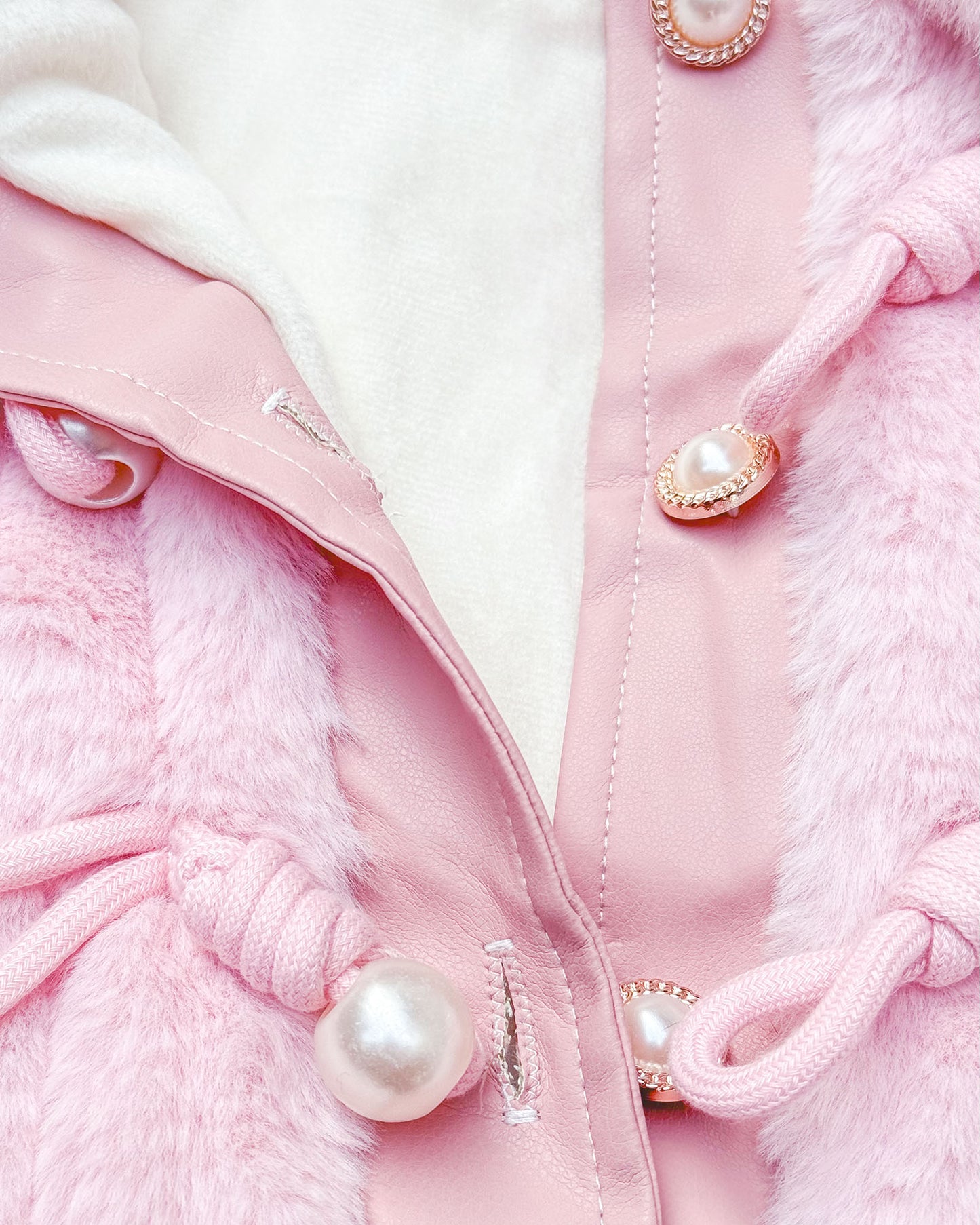 Vintage Textured Fleeced Fur Jacket