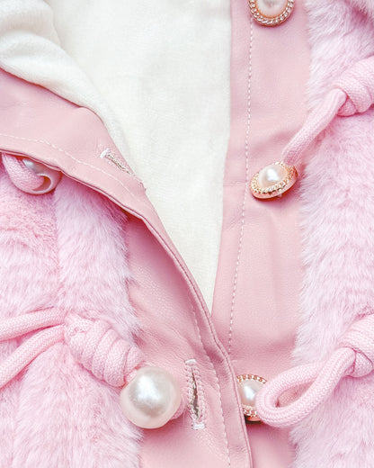 Vintage Textured Fleeced Fur Jacket