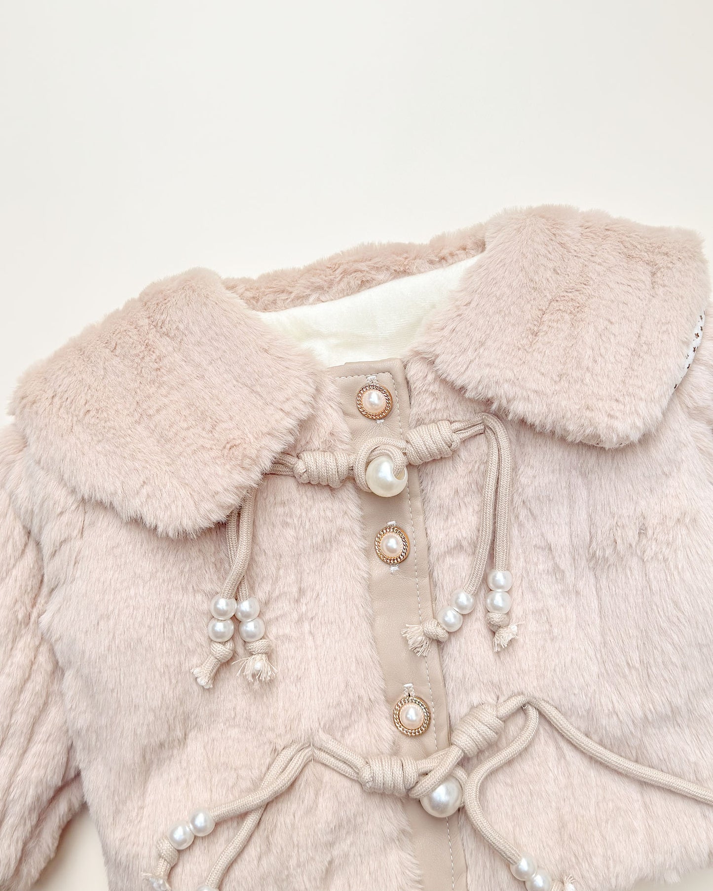 Vintage Textured Fleeced Fur Jacket
