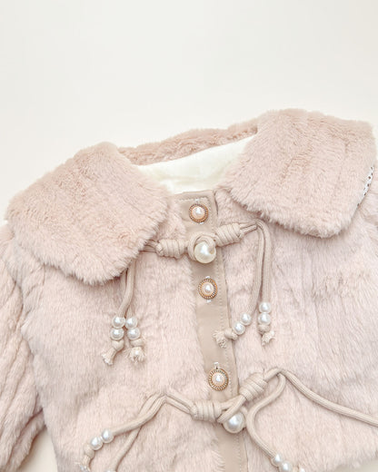 Vintage Textured Fleeced Fur Jacket